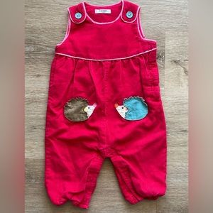 EUC Baby Boden Hedgehog Romper 6/12m